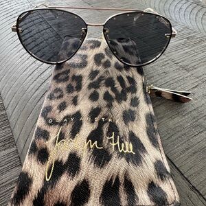 Quay Australia Black Aviator Sunglasses